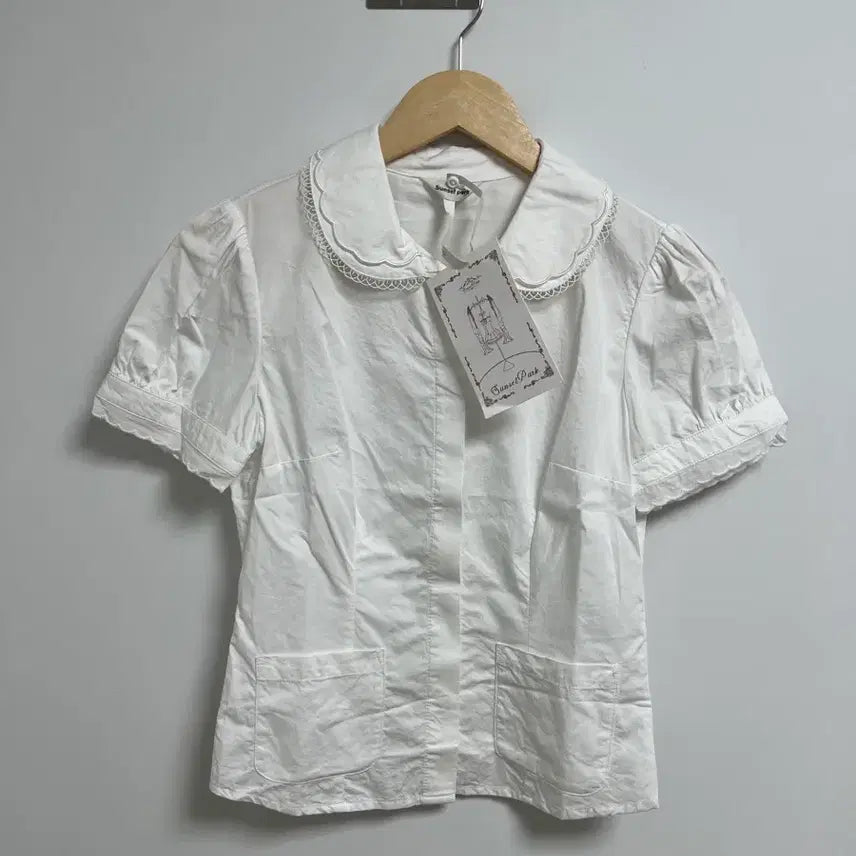 [BUNJANG] Sunset Park Cotton Lace Blouse Size S / 선셋파크 코튼 레이스 블라우스 S