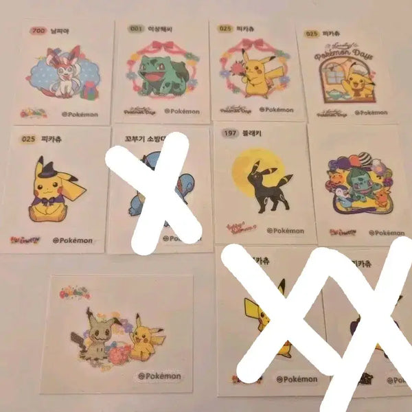 [BUNJANG] Pokemon Halloween & Spring Event Stickers / 포켓몬 할로윈,봄 등등 이벤트띠부씰