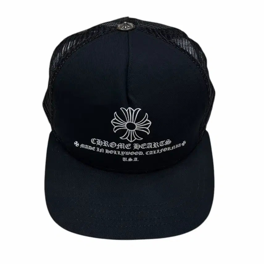 [BUNJANG] Chrome Hearts Printed Cross Trucker Hat / 크롬하츠 프린티드 크로스 트러커햇 메쉬캡 모자 블랙