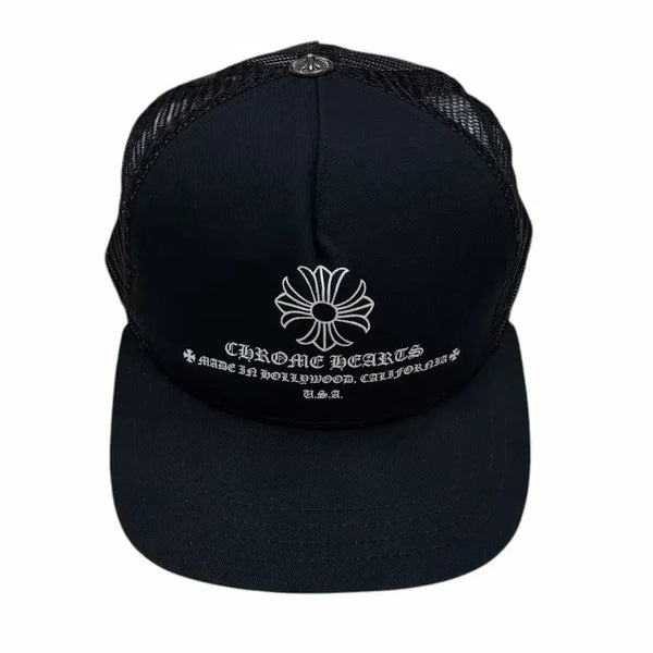 [BUNJANG] Chrome Hearts Printed Cross Trucker Hat / 크롬하츠 프린티드 크로스 트러커햇 메쉬캡 모자 블랙