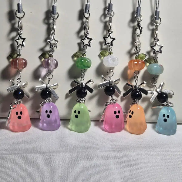 [BUNJANG] Ghost Charm Beaded Keychain / 유령키링 비즈키링