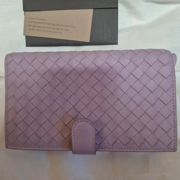 [BUNJANG] Bottega Veneta Women's Long Wallet Lavender Leather / 보테가베네타 여성 장지갑 팝니다