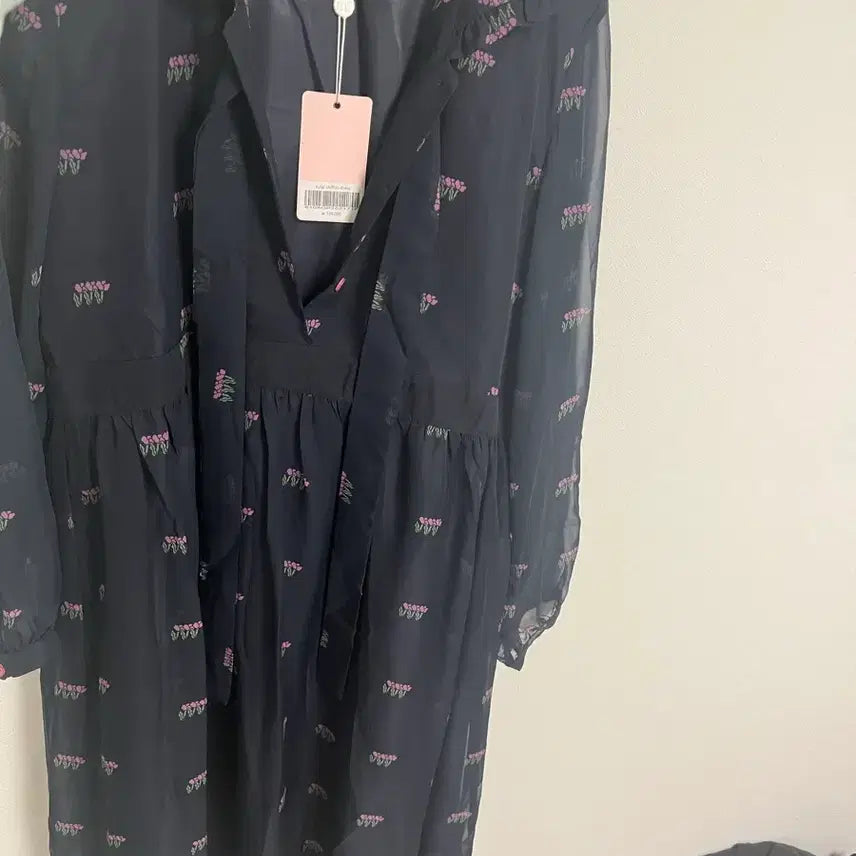 [BUNJANG] Margarine Fingers See-through Ribbon Dress / 마가린핑거스 시스루 리본 원피스