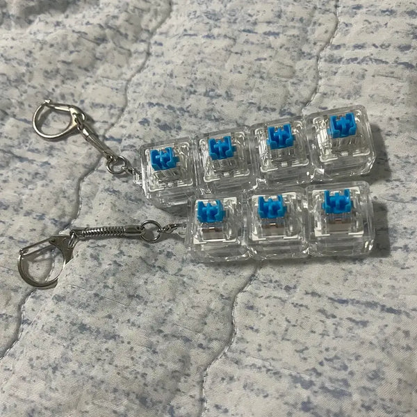 [BUNJANG] Custom Keycap Clicker Keychain (3-Key / 4-Key) / 키캡 바디 키링 (커스텀 클릭커) 3구 4구