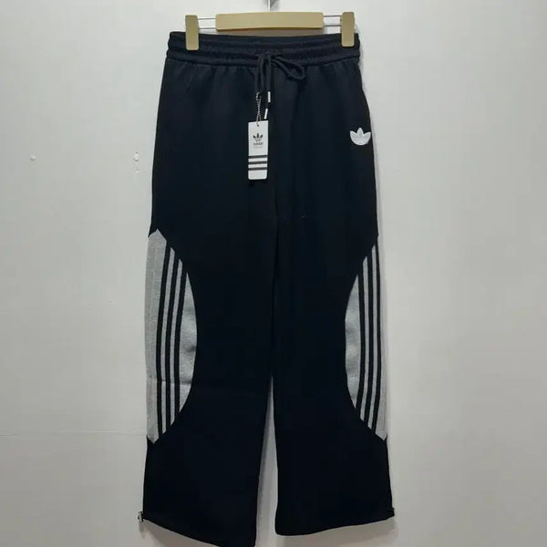 [BUNJANG] Adidas Three-Stripes Wide Jogger Training Pants Black M / 아디다스 삼선 트레이닝 와이드 조거 팬츠 블랙 새상품 M