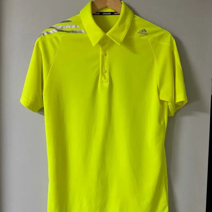 [BUNJANG] Adidas Golf Men's Short Sleeve T-Shirt L Summer Fluorescent / 아디다스골프 (정품)(남성)(L)(프로님처분)(새거)(여름용)