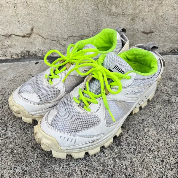 [BUNJANG] Juun.J Volume Trainer 3 Sneakers White/Neon Green Size 250 / 준지 볼륨 트레이너3 스니커즈 250