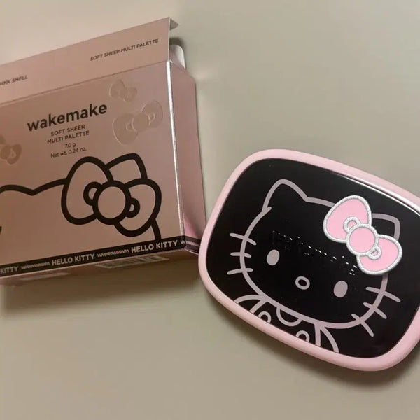 [BUNJANG] WakeMake Pink Shell Multi Palette (New) / 헬로키티 웨이크메이크 핑크쉘 멀티 팔레트 (새제품)