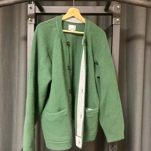 [BUNJANG] HolySun Heavy Cardigan Green L / 홀리선 가디건 그린 L