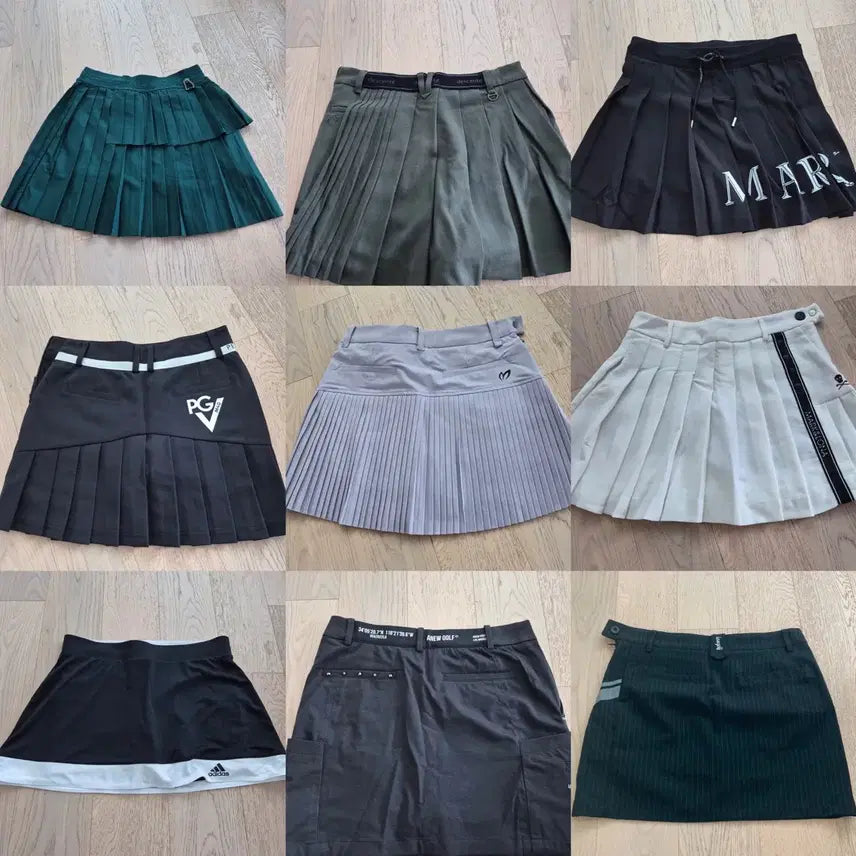 [BUNJANG] Bundle Set Golf Skirts - Malbon, Descente, Adidas & More / 골프 스커트 일괄 치마 골프복 여성 골프웨어 (말본/데상트/아디다스)