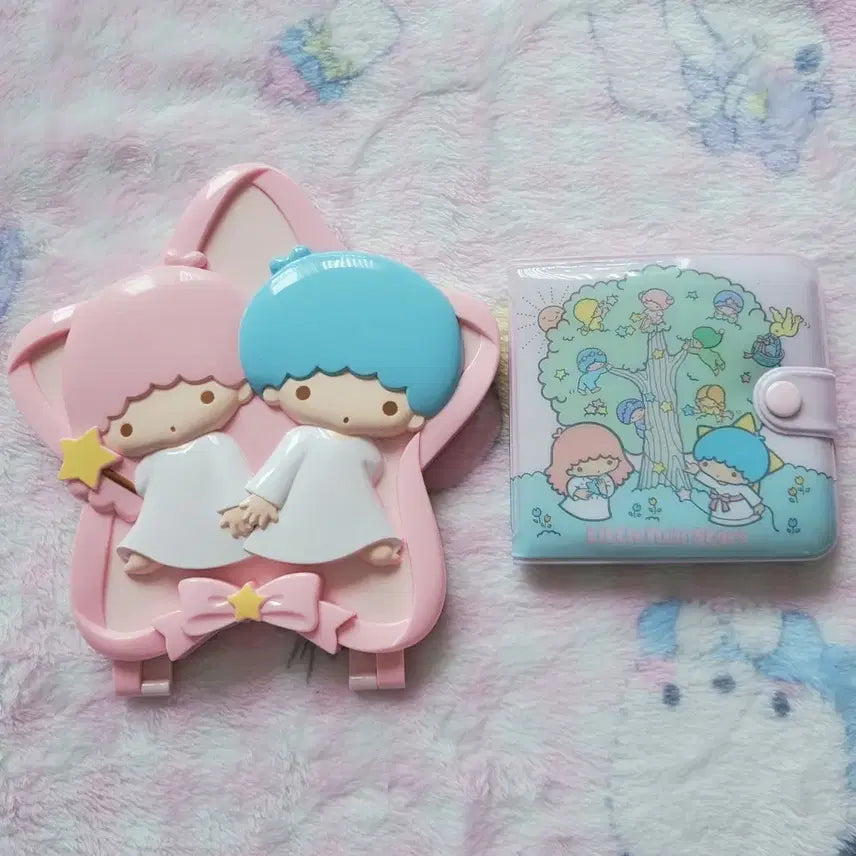[BUNJANG] Sanrio Little Twin Stars Classic Mirror Wallet / 산리오 리틀트윈스타 고전 거울 지갑