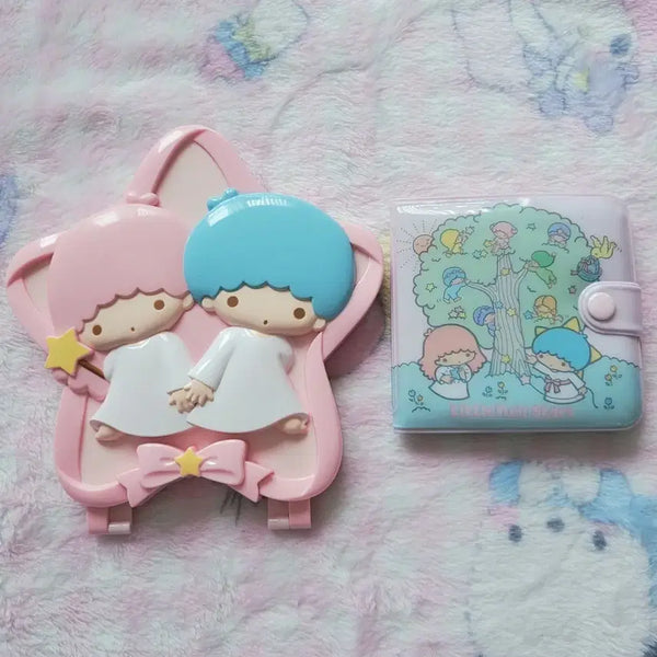 [BUNJANG] Sanrio Little Twin Stars Classic Mirror Wallet / 산리오 리틀트윈스타 고전 거울 지갑