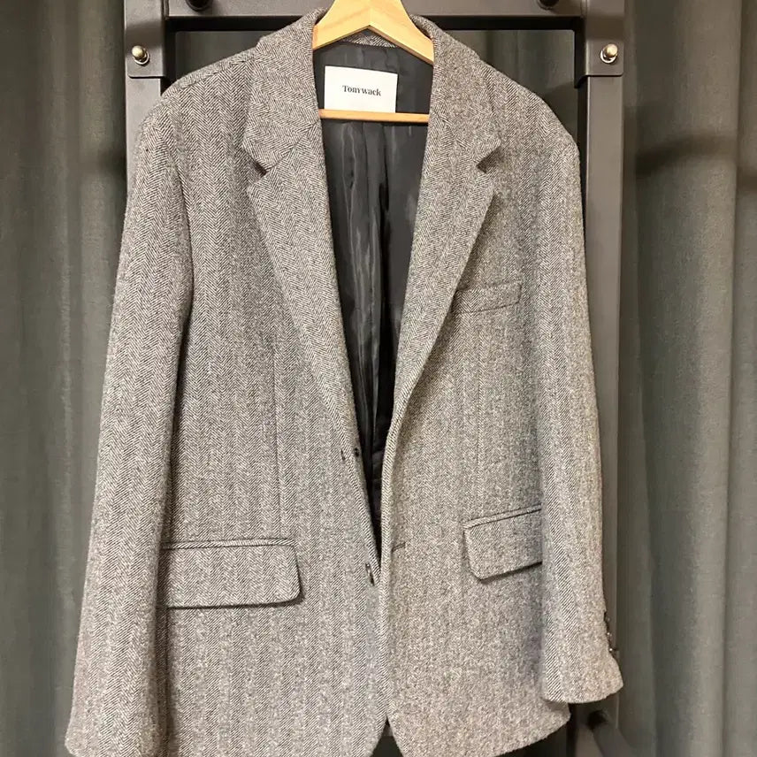 [BUNJANG] Tonywack Herringbone Blazer Jacket XL / Tonywack 헤링본 블레이저 자켓 XL