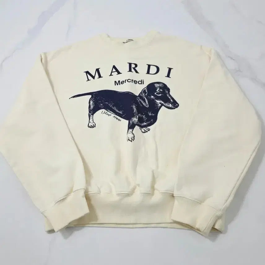 [BUNJANG] Mardi Mercredi Sweatshirt DDANJI Graphic Oversized Fit / 마르디메크르디 스웨트셔츠 딴지 ~F