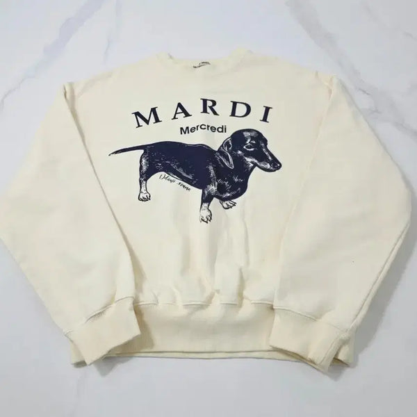 [BUNJANG] Mardi Mercredi Sweatshirt DDANJI Graphic Oversized Fit / 마르디메크르디 스웨트셔츠 딴지 ~F