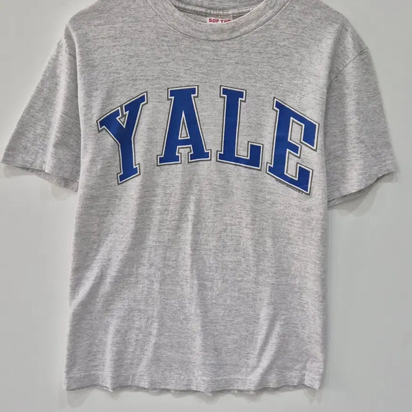 [BUNJANG] YALE Vintage Washed T-Shirt Grey / [L] 예일 빈티지 티셔츠