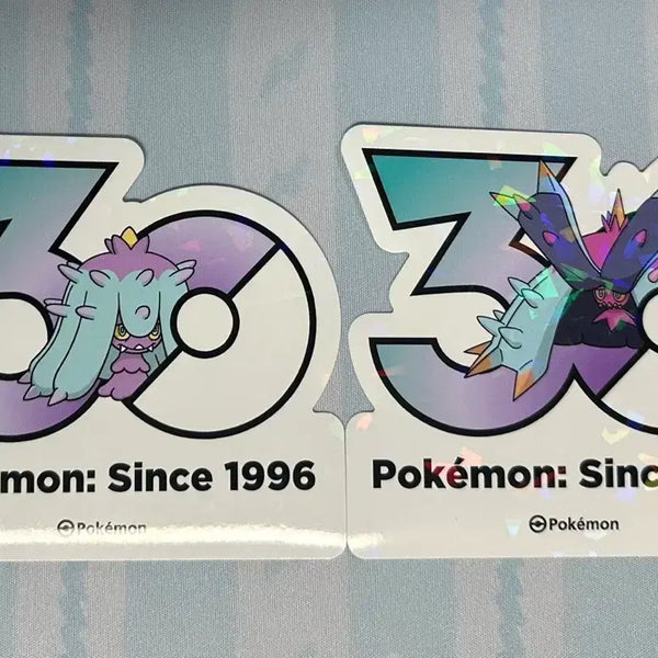[BUNJANG] Pokemon 30th Anniversary Logo Sticker (Shimazarashi) / [포켓몬 30주년 기념 로고 스티커]시마사리,더시마사리