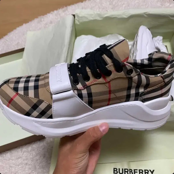 [BUNJANG] Burberry Check Sneakers / 버버리 체크 스니커즈
