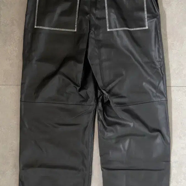[BUNJANG] Zara Leather Wide Pants / [새상품] 자라 레더 와이드 팬츠