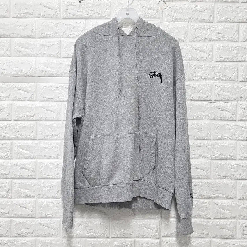[BUNJANG] Stussy Grey Hoodie / L 스투시 그레이 후드티 D172