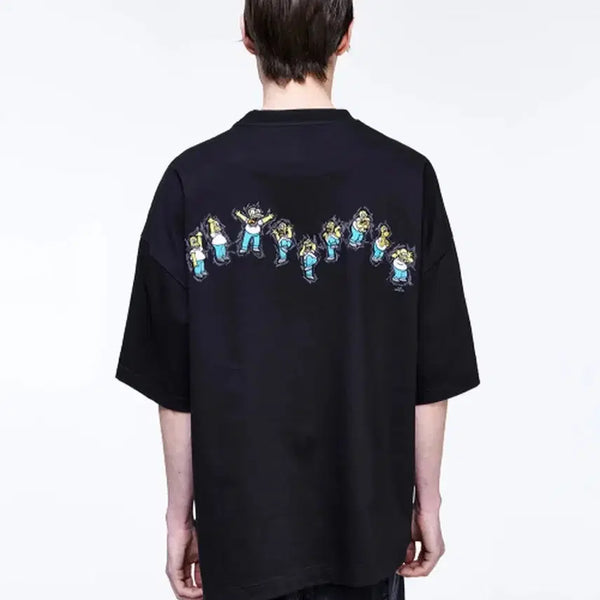 [BUNJANG] Songzio Homme Simpsons Collabo Short Sleeve T-Shirt / [새상품]송지오옴므 심슨콜라보 반팔 46(95)