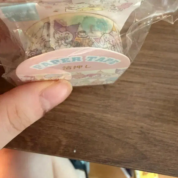 [BUNJANG] Sanrio & Japanese Washi Tape Set - 6 Rolls / 산리오 마테 4개 일본 마테 2개