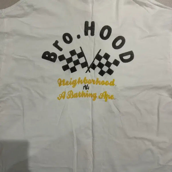 [BUNJANG] BAPE x NEIGHBORHOOD Collaboration Short Sleeve T-Shirt / 베이프 x 네이버후드 콜라보 반팔티