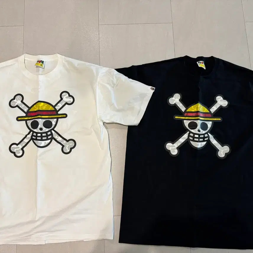[BUNJANG] BAPE x One Piece Limited Edition T-Shirt / 베이프 x 원피스 한정판 반팔티셔츠