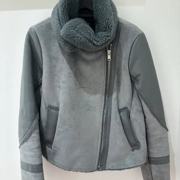 [BUNJANG] Real Cowhide Short Mustang Jacket / 무스탕(플랙진