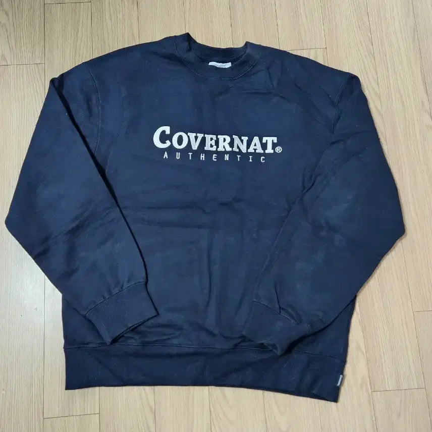 [BUNJANG] Covernat Authentic Logo Sweatshirt Navy / [m] 커버낫 어센틱 로고 맨투맨 네이비