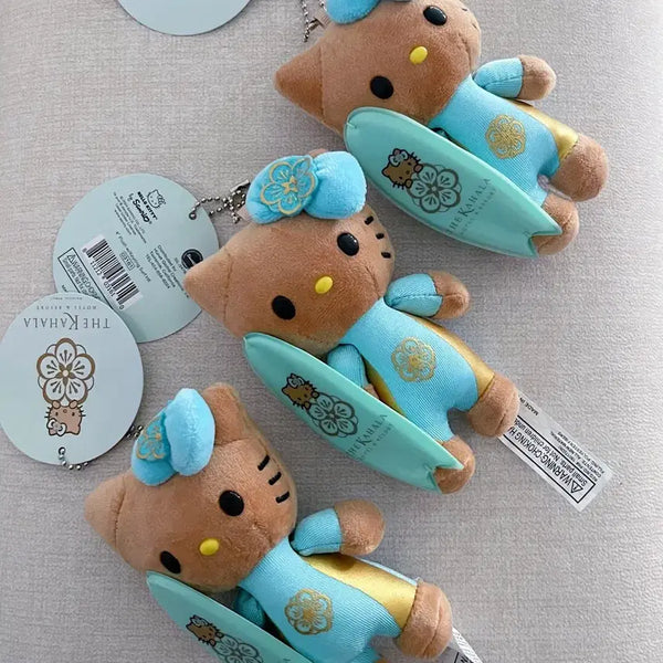 [BUNJANG] Sanrio Hello Kitty Kahala Hotel Surfing Doll Keyring / 산리오 헬로키티 카할라 호텔 서핑 인형 키링 개당