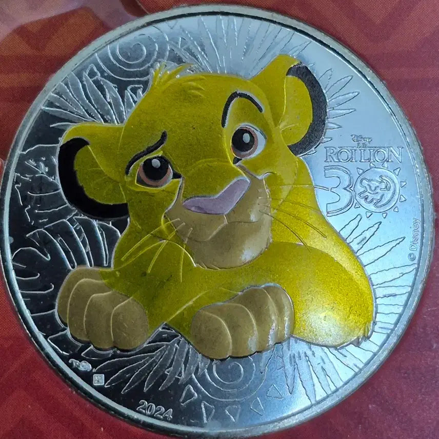 [BUNJANG] France Disney The Lion King 30th Anniversary 10 Euro Silver Coin / 2024년 프랑스 디즈니라이온킹 30주년기념 은화 10유로 1만점 발행