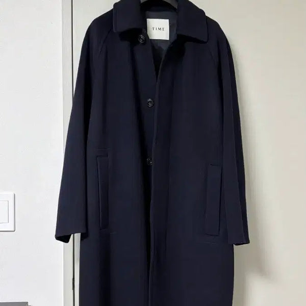 [BUNJANG] Time Homme 23FW Balmacaan Coat Dark Navy / 타임옴므 23fw 발마칸 코트 다크네이비 95사이즈 팝니다