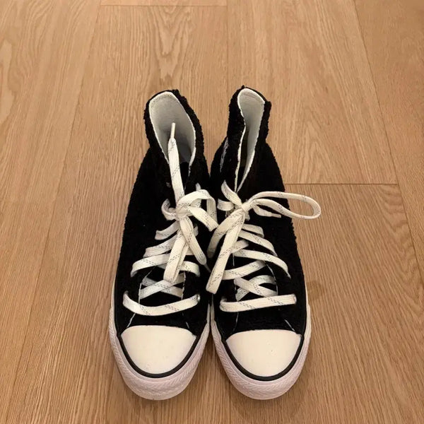 [BUNJANG] Converse High Fuzzy Sneakers / 컨버스 하이 뽀글이