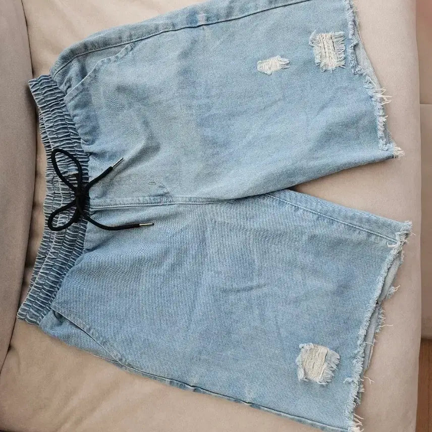 [BUNJANG] Washed Denim Shorts / 워싱 데님 반바지
