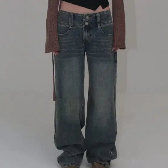 [BUNJANG] Ordinary Holiday Bold Wide Jeans / 오디너리홀리데이 볼드 와이드진