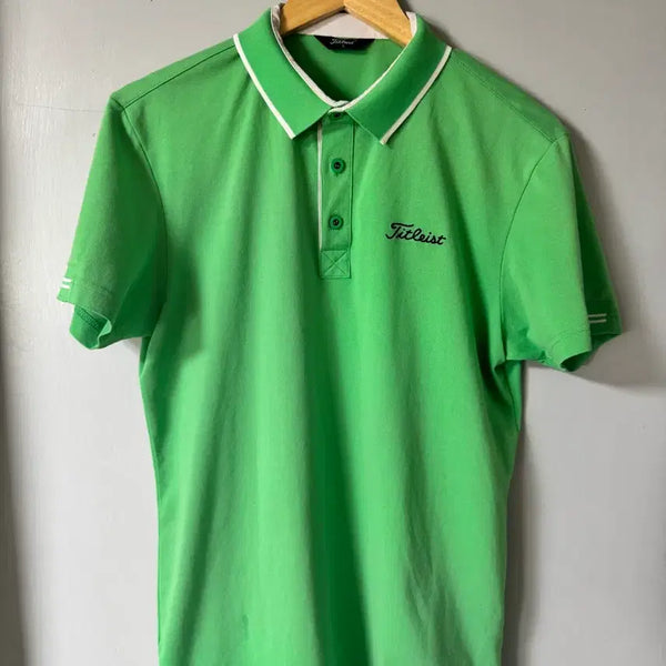 [BUNJANG] Titleist Men's Golf Short Sleeve Polo Shirt - Green - Size L / 타이틀리스트밬팔 (정품)(깨끗)(L)(프로님처분)