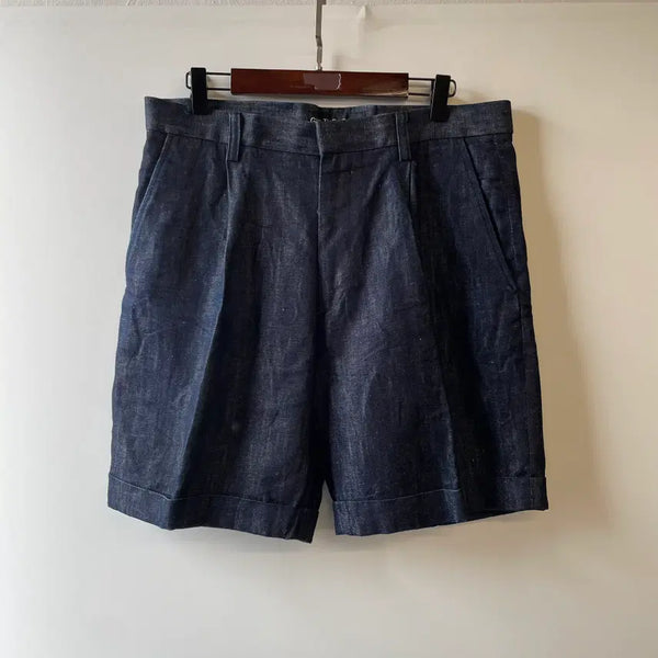 [BUNJANG] Wacko Maria Linen Pleated Shorts / 와코마리아 린넨 플리츠 반바지