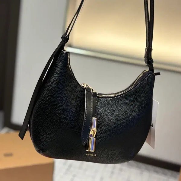 [BUNJANG] Furla Black Leather Clutch Bag / 훌라 Furla 클러치백 블랙  소가죽 여성