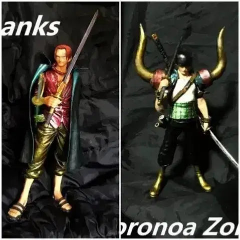 [BUNJANG] One Piece Shanks / Zoro 2-Figure Set (Repainted) / 원피스 샹크스/조로 피규어2종 세트리페인팅새상품
