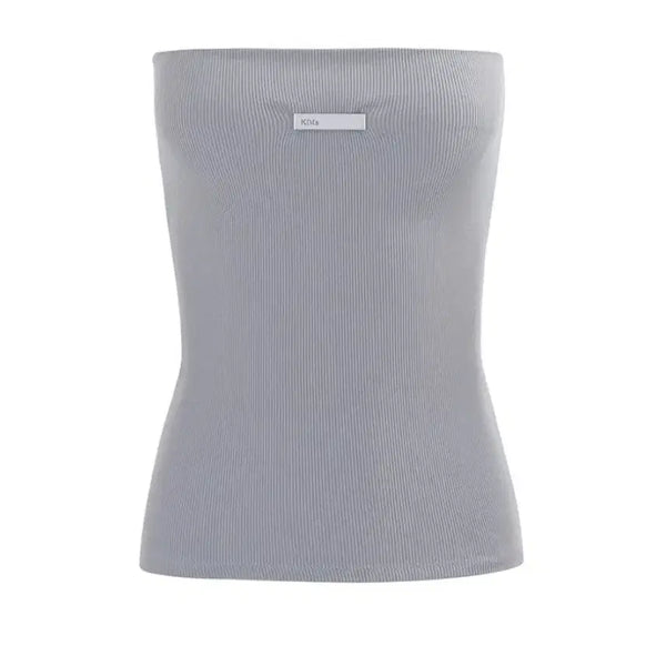 [BUNJANG] Kimseoul Basic Tube Top (Blue Grey) / kimseoul 킴즈서울 111 basic tube top 블루그레이