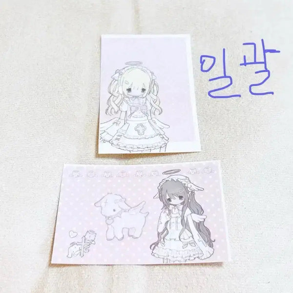 [BUNJANG] Credit Card Sticker Set - Character Deco / Jirai-kei Style / 신용카드스티커 다꾸카드스티커 다꾸띵 다꾸스티커 지뢰계 인물다꾸 다꾸템