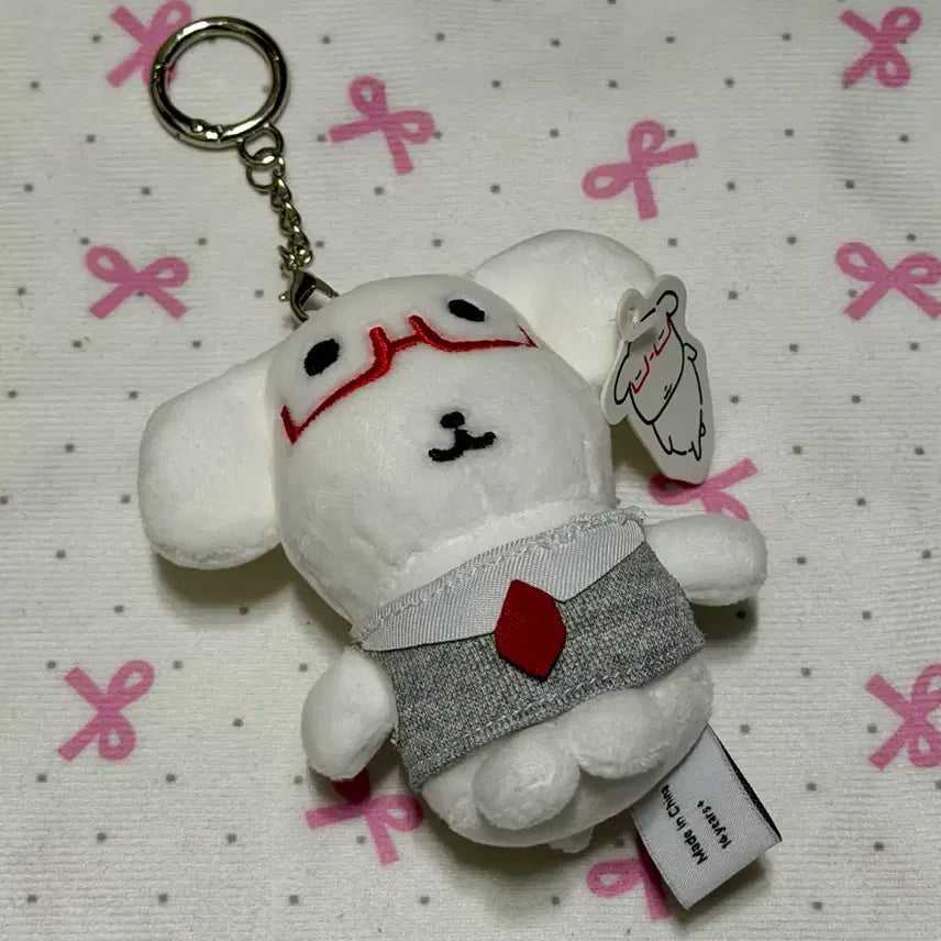 [BUNJANG] Ganadi Hayi White Doll Keychain / 새상품 가나디 하양이 인형 키링