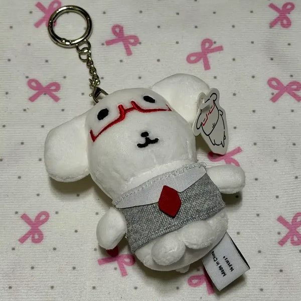 [BUNJANG] Ganadi Hayi White Doll Keychain / 새상품 가나디 하양이 인형 키링