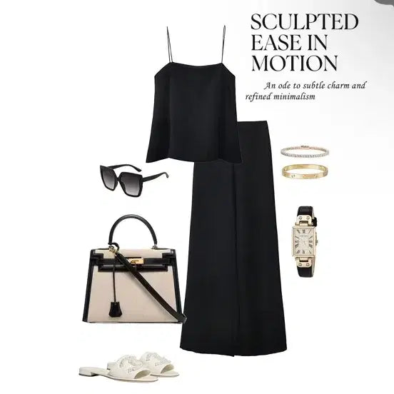[BUNJANG] Blanc de Moon Evely Sleeveless Pants Set / 블랑드문 에벨리 나시 팬츠 세트