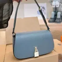 [BUNJANG] Furla Blue Calfskin Leather Clutch Bag / 훌라 Furla 클러치백 블루 소가죽 여성