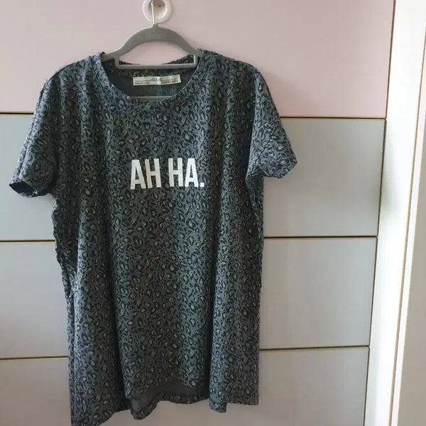 [BUNJANG] Zara Leopard Print T-Shirt (M) / 자라 호피티셔츠 m