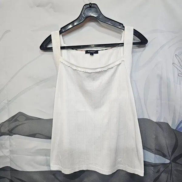 [BUNJANG] Burberry Sleeveless Top with Lace Detail / 버버리 슬리브리스