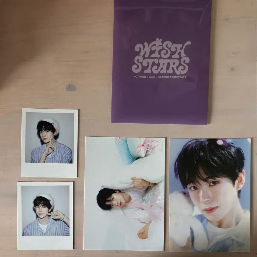 [BUNJANG] NCT WISH Yushi 2025 Season's Greetings Postcard Polaroid Set Photopack / NCT WISH 2025 시즌그리팅 엽서 폴라 세트 포토팩 유우시
