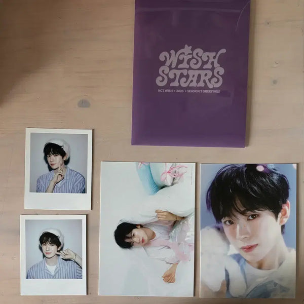 [BUNJANG] NCT WISH Yushi 2025 Season's Greetings Postcard Polaroid Set Photopack / NCT WISH 2025 시즌그리팅 엽서 폴라 세트 포토팩 유우시